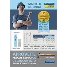 Martelo de Unha 25 mm Tramontina com Cabo em Polimero de Engenharia