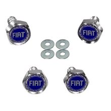 Parafusos De Placa Logomarca Emblema Fiat Azul
