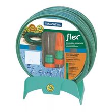 Mangueira Jardim 20m Com Kit Esguicho E Suporte Tramontina