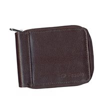 CARTEIRA MASCULINA FASOLO COURO ZÍPER H014 MARROM Cor:Marrom;Tamanho:Único;Gênero:Homem