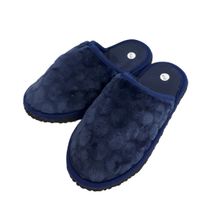 Chinelo de Quarto Azul Unissex com Pelinhos GZT Ref.SN0937