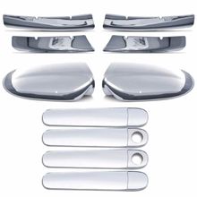 Kit Aplique Cromado Maçaneta Retrovisor Grade Volkswagen Fox 2003 à 2007
