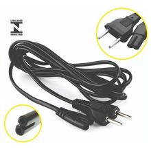 Cabo De Força Bipolar 8 p/ Fonte Notebook, Impressora e Radio 1.5 Mts