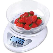 Balança Para Cozinha Digital Com Tigela Mede Volumes De Liquidos 5kg
