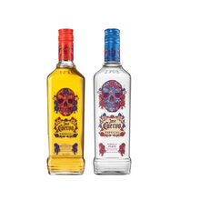 Kit Tequila Jose Cuervo Calavera Reposado e Silver 750ml