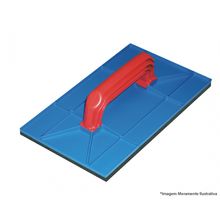 Desempenadeira Azul Zumplast Borracha 17X30Cm