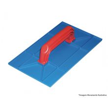 Desempenadeira Azul Zumplast Corrugada 12X22Cm
