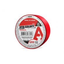 Fita Isolante Adere Colorida 19Mmx10M Vermelha