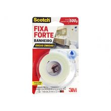 Fita Dupla Face 3M Scotch Fixa Forte Banheiro 24Mmx1,0M Blis