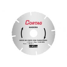 Disco Corte Cortag C/Tungstenio 110Mmx20Mm Blister