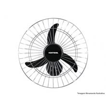 Ventilador Parede Oscilante 60Cm Preto Bivolt 200W