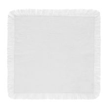 Guardanapo 100% Algodão Franja 40cm X 40cm Coloratta Branco