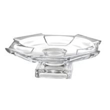 Centro de Mesa Cristal 29,5cm Arranjo Decoração Mesa