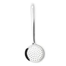 Espátula em Aço Inox Fritar Fritura Peneira Escumadeira