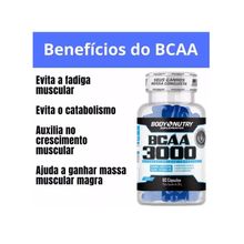 Bcaa 3000 - Ultra Concentrado- Body Nutry 50 caps sachê Mais Vendido