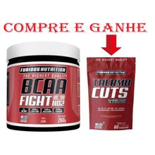 COMPRE Bcaa Fight NO2, 260 g, uva vermelha E GANHE TERMOGÊNICO DE 60 CAPS.