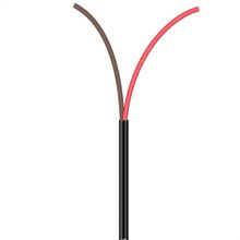 Cabo Manga 2X22 AWG - sem Blindagem Preto - 20 Metros