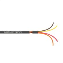 Cabo Manga 4x22 AWG - com Blindagem Preto - 5 Metros