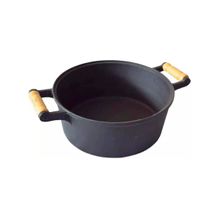 Caçarola de Ferro Fundido 2 Alças Sem Tampa - 4,8 Lt
