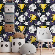 Papel De Parede Adesivo Jovem Futebol N014166 Rolo 0,58x3M