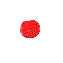 Prendedor de  Papel Presclip Omega - Caixa 1000 Unds Vermelho