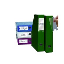 Porta Etiquetas Auto Adesivo Transparente - Embalagem 6 Unds