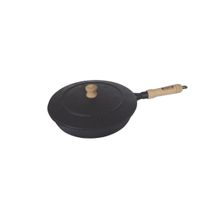 Frigideira De Ferro Fundido Com Tampa - Largura 21,5cm