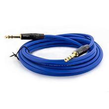 Cabo P10 para P10 Estereo Profissional - Azul 1 Metro
