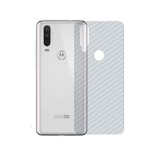 Película Traseira de Fibra de Carbono Transparente para Motorola One Action - Gorila Shield