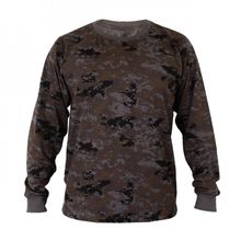 Camiseta Camuflada Manga Longa Digital Petróleo