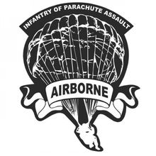 Adesivo Airborne Infantry Adesivo Externo
