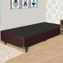 Base Box Solteiro Umaflex Orleans 26x88x188cm - Marrom