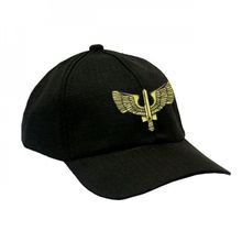 Boné Militar Rip Stop com Patch Aplicado FAB Sabre Alado Preto