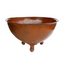 Lenheiro Lareira Braseiro Marrom Externa Ferro Jardim 107cm