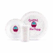 Kit Alimentação para Bebês 3 Pçs Cupcake - Pimpolho