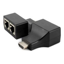 Extensor Hdmi 30 Metros Via 1 Cabo Rede Rj45 Cat5e/6 Cobre