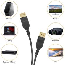 Cabo Displayport Blindado 1.4A 1.8M Hdtv 4096 X 2160P Uhd 8K