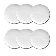 Conjunto de Pratos de Sobremesa Germer Orgânico em Porcelana 20,5 cm – 6 Peças