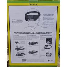 Suporte Apoio De Cabeça Com Lente Aumento + Led Iluminação