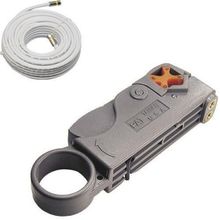Alicate Descascador Cabo Coaxial Rg59 Rg06 Cabo Coaxial 20m