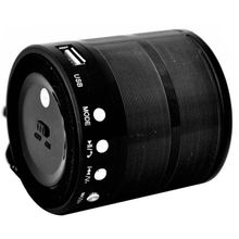 Mini Caixa de Som Portátil Wster Com Bluetooth e Usb Preto