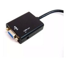 Adaptador Hdmi Para Vga + P2 Para Console Vídeo Game 1080P