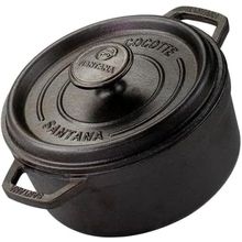 Caçarola Cocotte Pequena 18 Cm Forno Holandês Ferro Fundido Santana