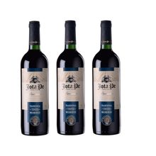 Kit Vinho Jota Pe Tradicional Tinto Seco 750ml 3 unidades