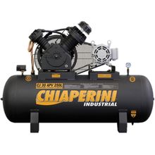 Compressor Chiaperini CJ 30 APV 250 Litros 175 Libras 7.5 cv Trifásico