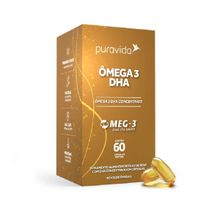 Ômega 3 DHA MEG-3 (60 Cápsulas) Pura Vida