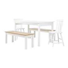 Mesa de Jantar Ditália 2Bancos 2Cad JA-220+JA-225