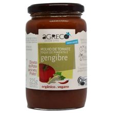 Molho de Tomate com Pimenta e Gengibre Orgânico Agreco 325g