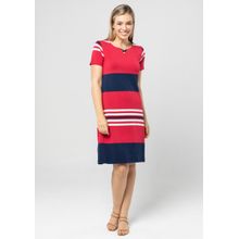 Vestido Listrado Vermelho | Pau a Pique VERMELHO - GG