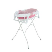 Banheira Smile Rosa Dobrável e com Suporte - Safety 1st